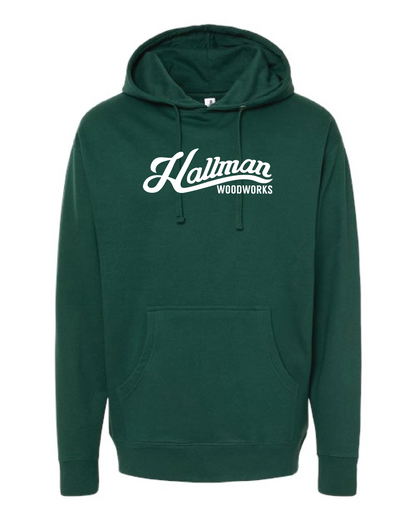Hallman Woodworks Hoodie - Independent Hoodie 4500 Forest Green