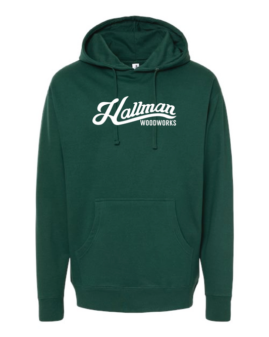Hallman Woodworks Hoodie - Independent Hoodie 4500 Forest Green