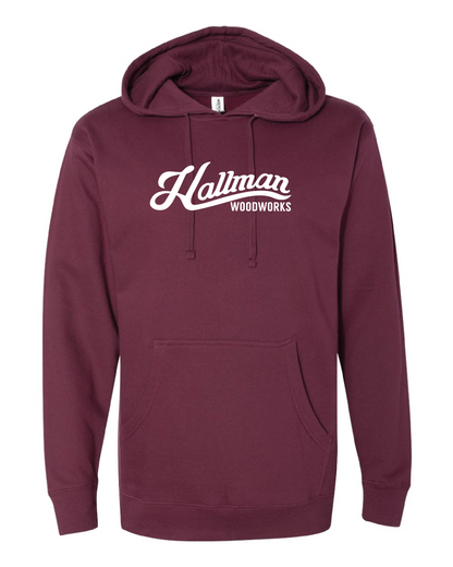 Hallman Woodworks Hoodie - Independent Hoodie 4500 Maroon
