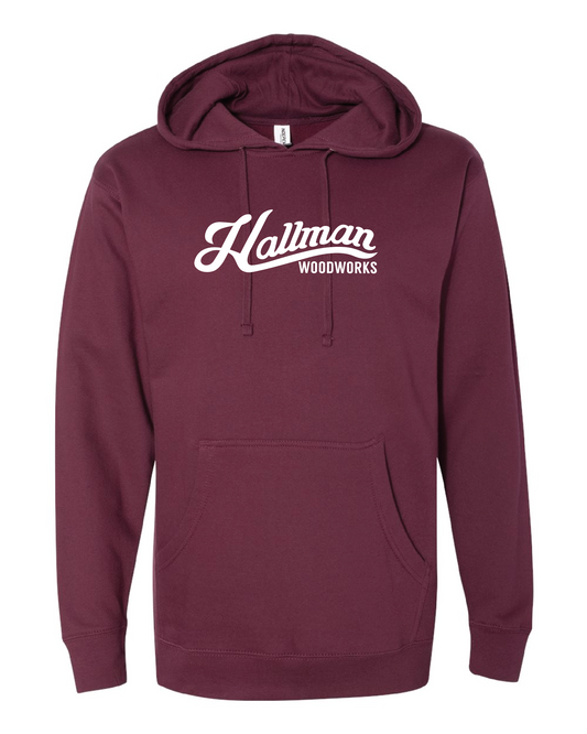 Hallman Woodworks Hoodie - Independent Hoodie 4500 Maroon