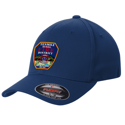 Ten Mile Fire Printed Patch Hat - Navy Flexfit STC17