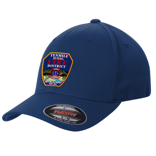 Ten Mile Fire Printed Patch Hat - Navy Flexfit STC17