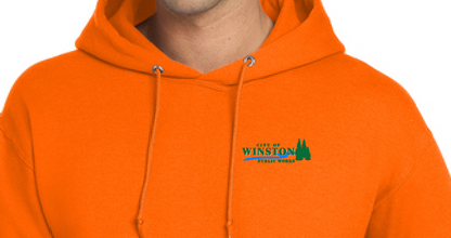 Winston Public Works Hooded Sweatshirt - 4997 Safety Orange