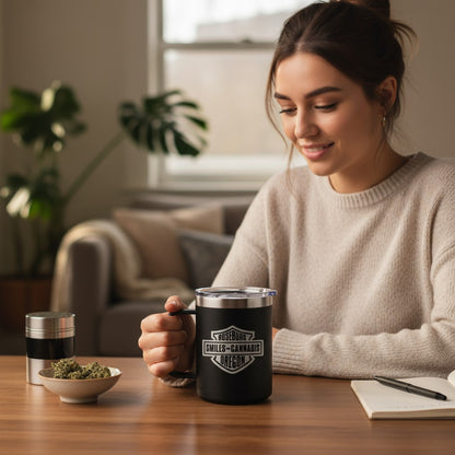 Smiles Harley Engraved Coffee Mug - 15oz Camp Mug