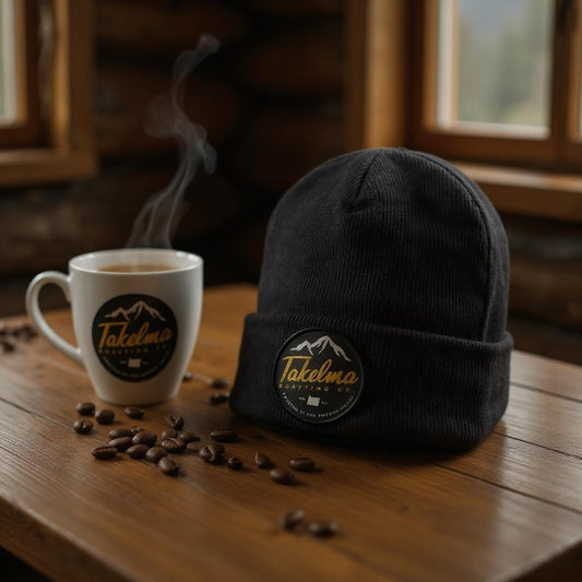 Takelma Mountain Logo Embroidered Beanie - Yupong 1501KC
