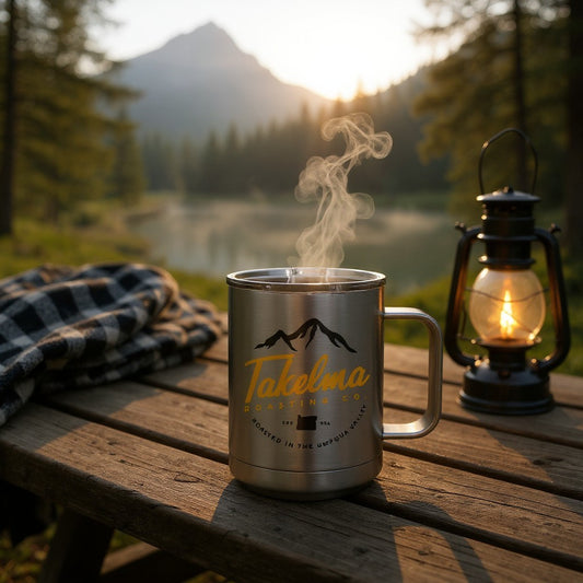 Takelma Mountain Logo - 15oz Camp Mug