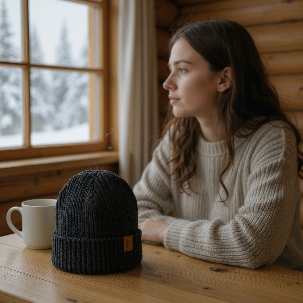The Atom Engraved and Stiched Pinch tag Beanie - c908 Watch Beanie