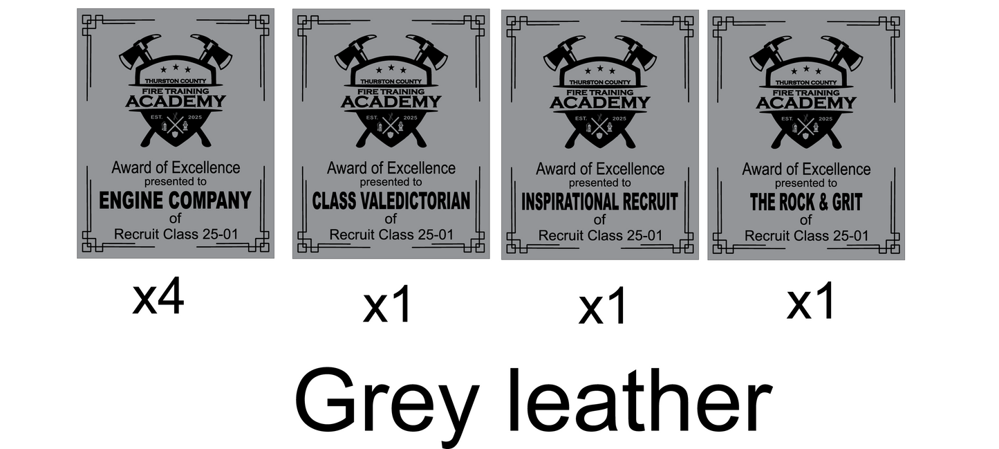 Thurston Fire Leatherette Awards