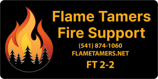 1x2 Flame Tamers Truck #3 Magnet (Set of 2)