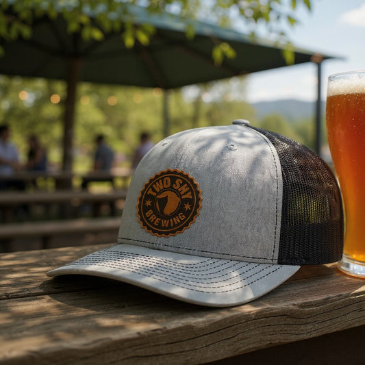 Two Shy Rawhide Leather Patch Hat - Richardson 112