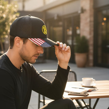 Looking Glass Brewery Flag Bill Embroidered Hat - AM350 Kati