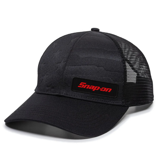 Snap-On Embossed Flag Patch Hat - Outdoor Cap USA-751M