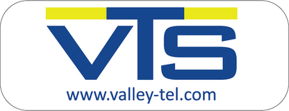 Valley Tel Stickers (2.625" x 1" Pack of 400)