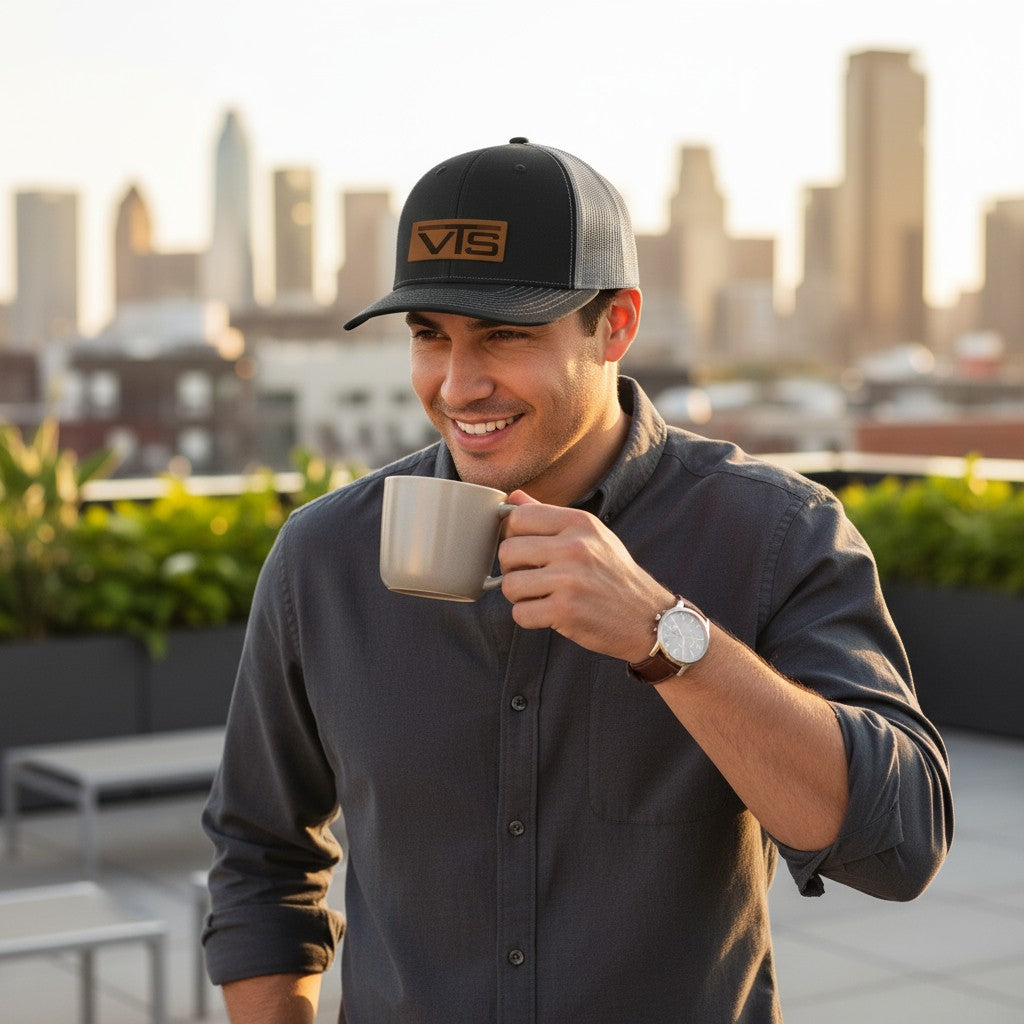 Valley Tel Leather Patch Hat - Richardson 112