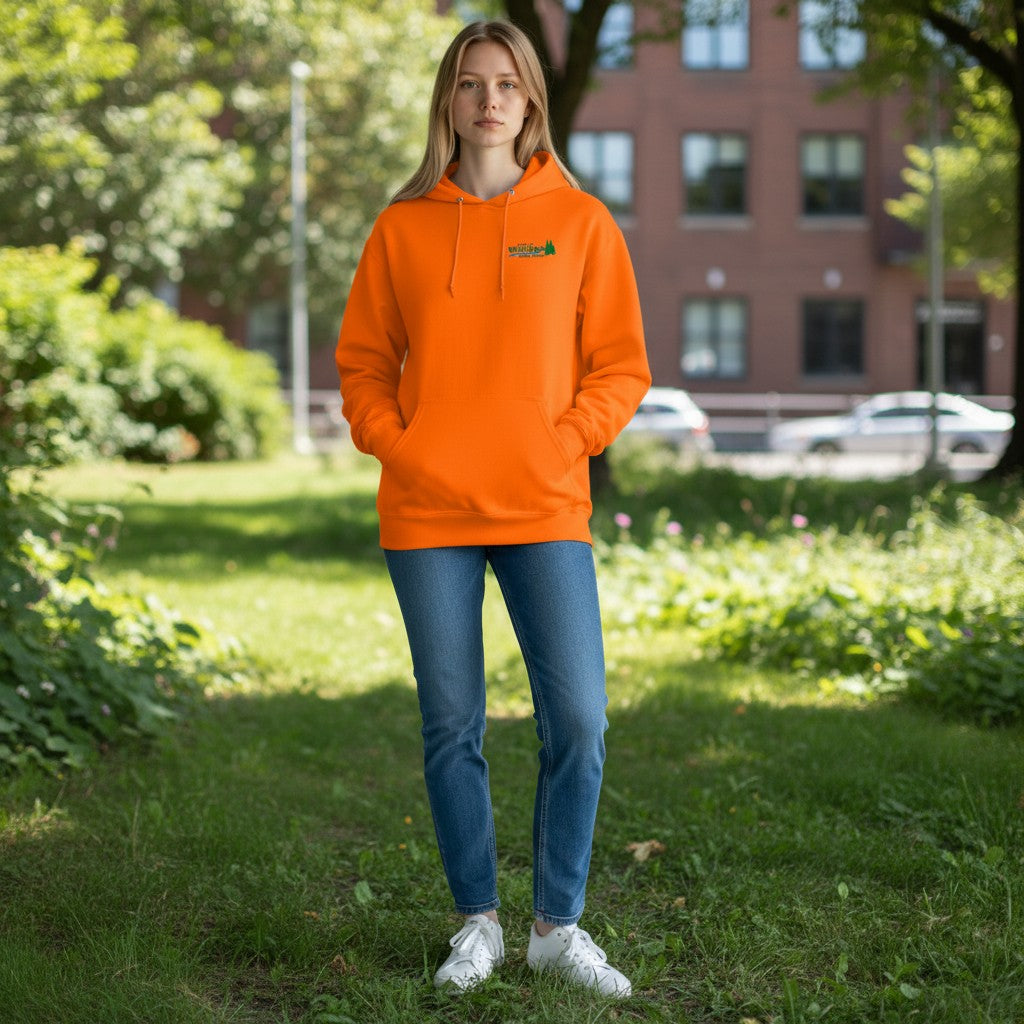 Winston Public Works Hooded Sweatshirt - 4997 Safety Orange