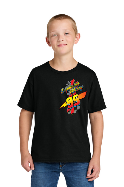 Lightning Mccoy Logo Youth TShirt - Black PC61y