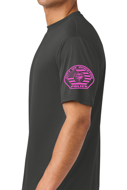 Winston PD Graphite Breast Cancer Performance shirt - A4N3142 Graphite