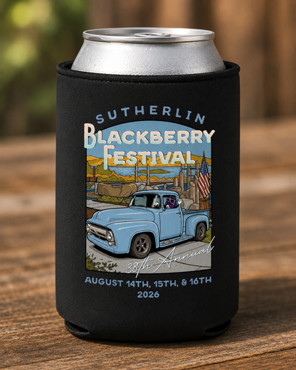 Sutherlin Blackberry Printed Can Coolers