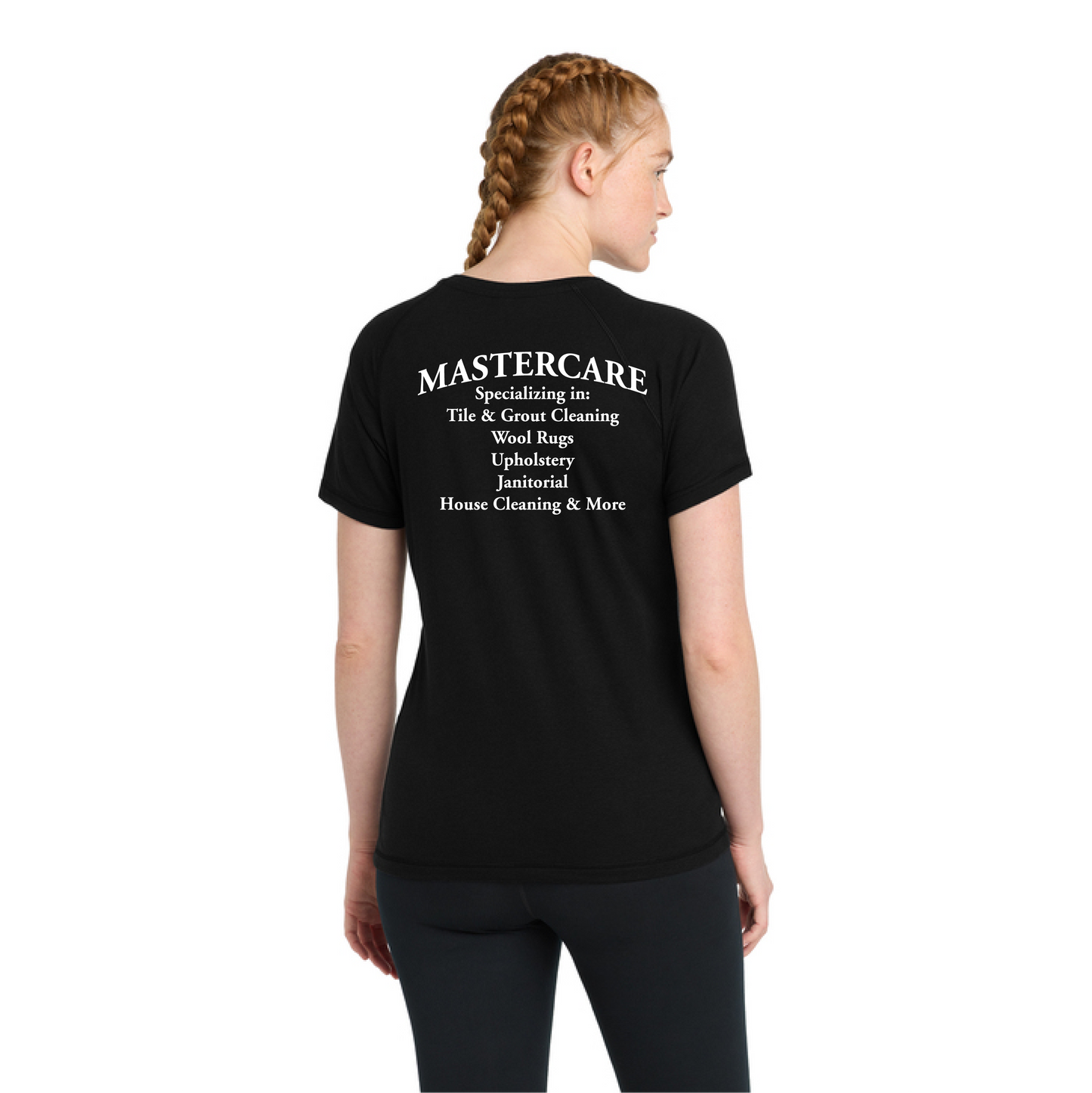 MasterCare Cleaning Ladie's Tri Blend Tshirt - LST400 Black