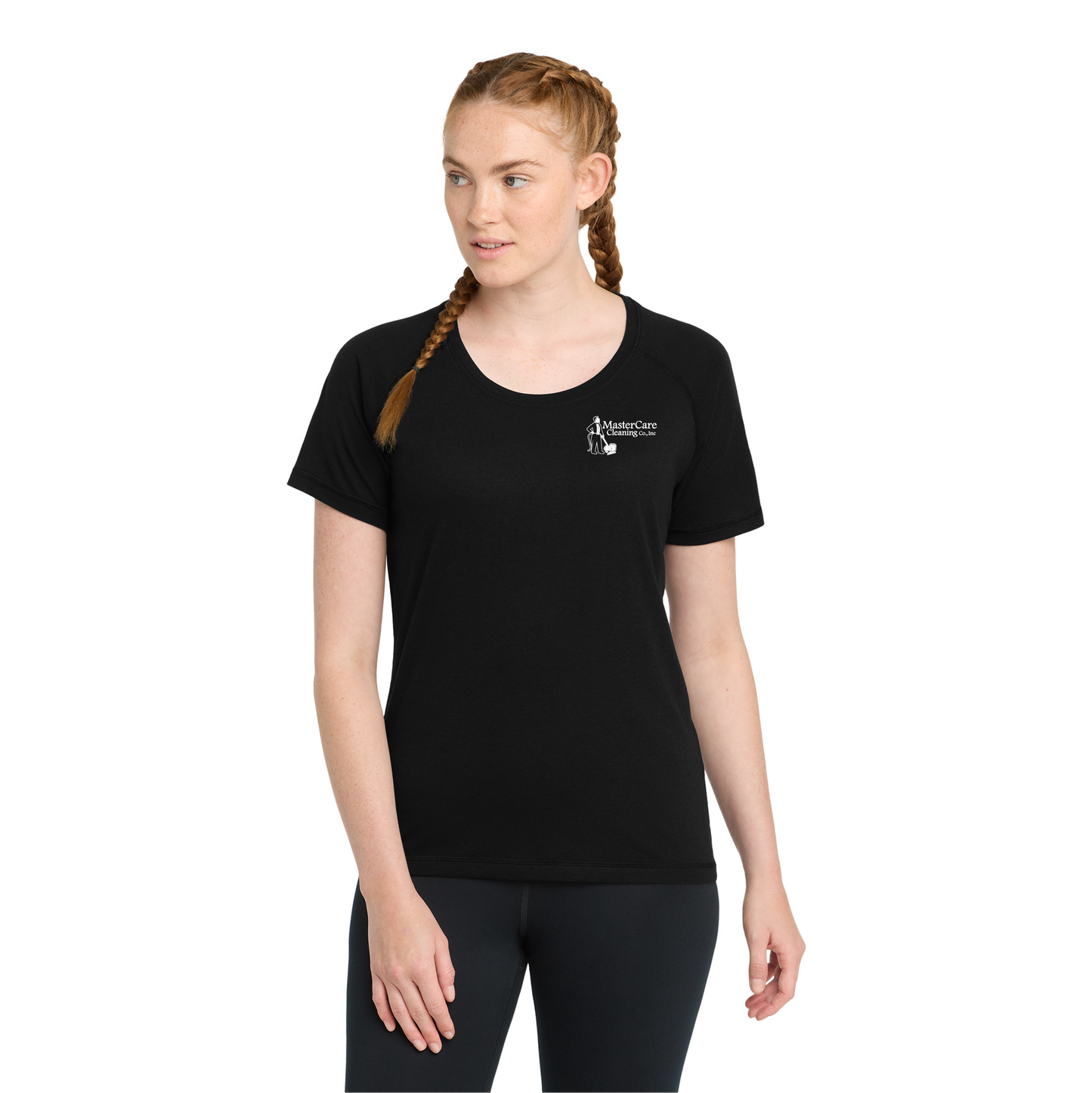 MasterCare Cleaning Ladie's Tri Blend Tshirt - LST400 Black