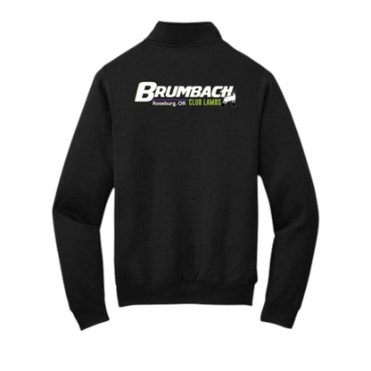 Brumbach Club Lambs Printed 1/4 Zip - Black PC78Q